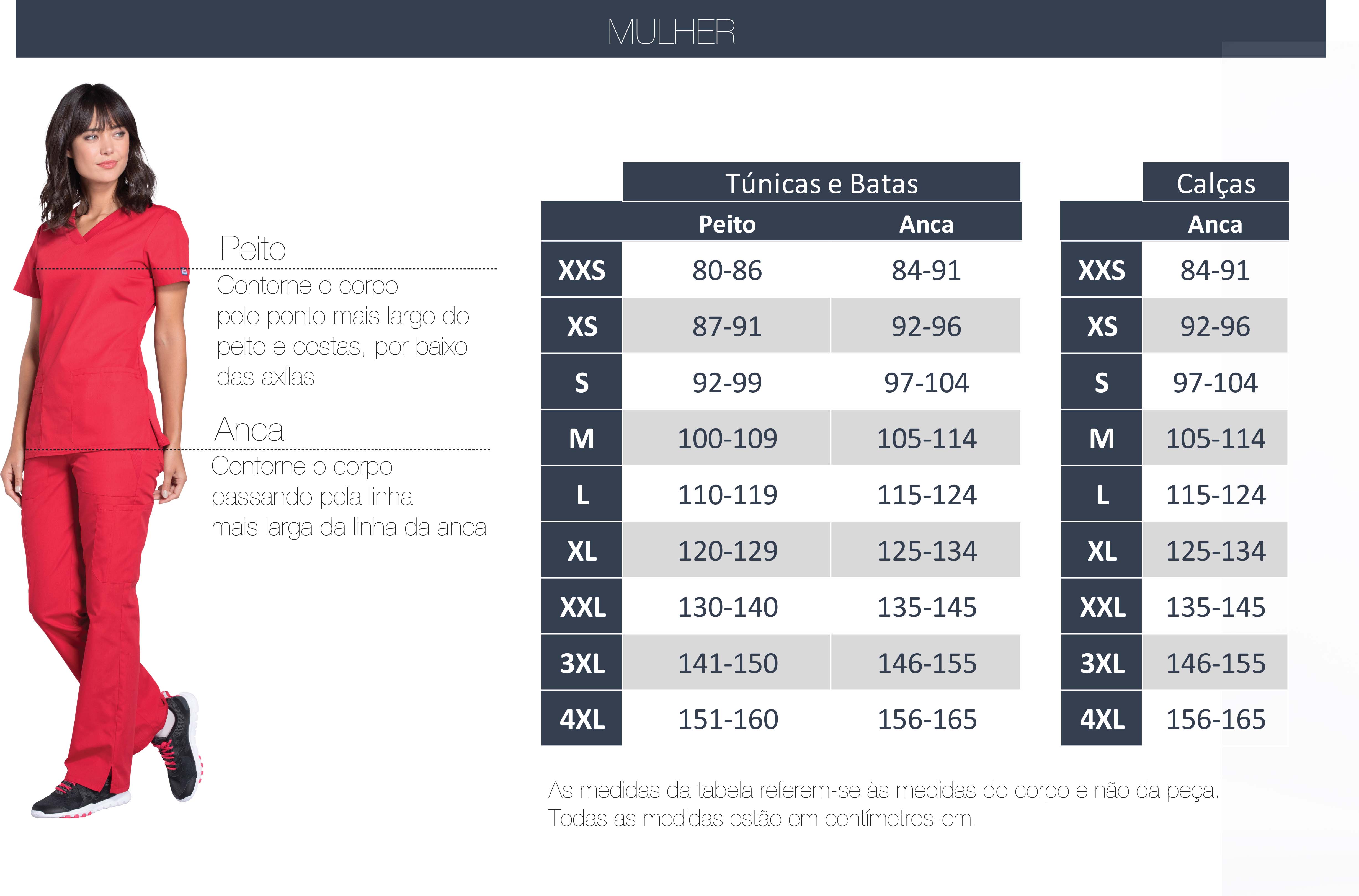 Tabela De Tamanhos 6994